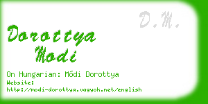 dorottya modi business card