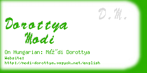 dorottya modi business card